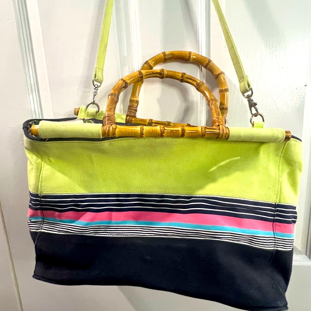 Talbots Canvas Tore With Shoulder Strap And Doubl… - image 2